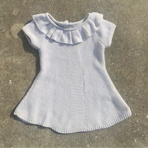 First Impressions Shimmer Cream Knit Dress